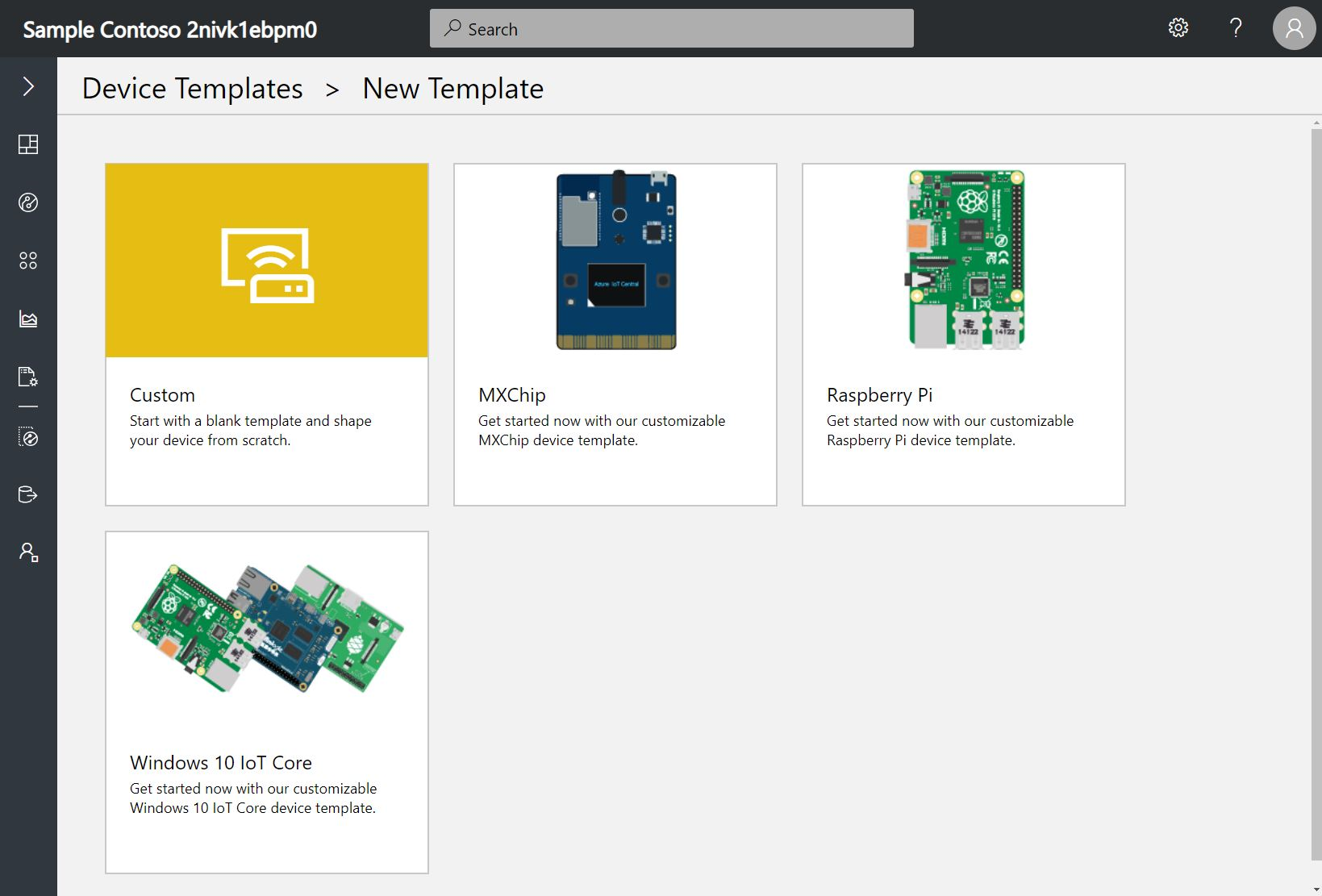 Device template library